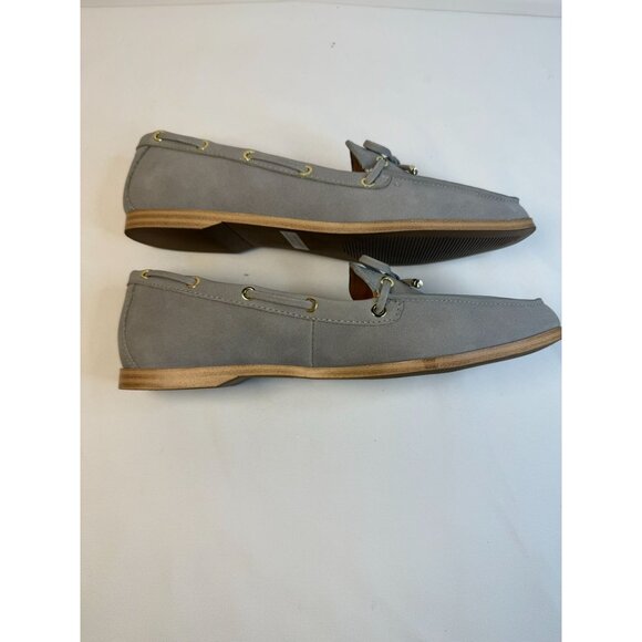 Dolce Vita Menlo Women's Size 7.5 Gray Suede Leather Slip-on Loafers Flats Shoes - Picture 7 of 12